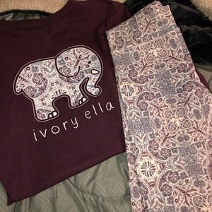 ivory ella matching set